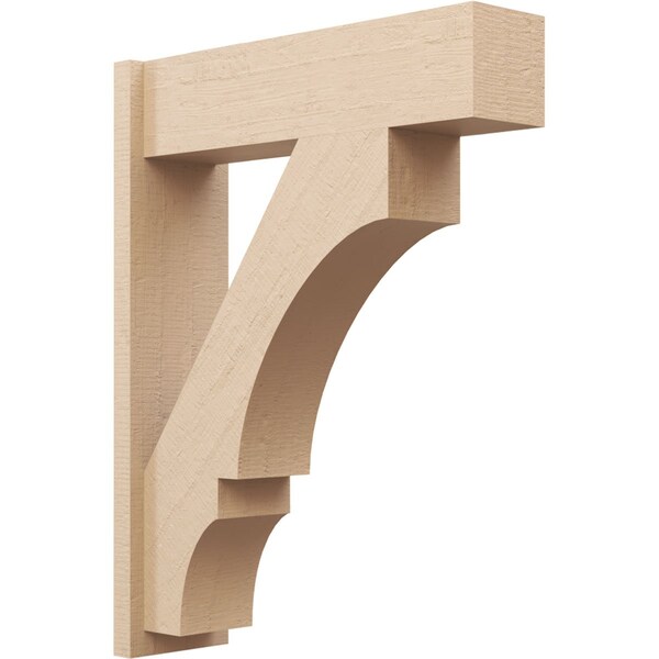 Ekena Millwork 7 1/2-in W x 26-in D x 34-in H Balboa Block Rough Cedar Woodgrain TimberThane Outlooker, Primed Tan OUTUR075X26X34BOA44RCPR - main